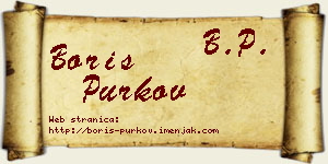 Boris Purkov vizit kartica
